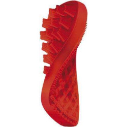 pet+me brosse chien poils long, rouge