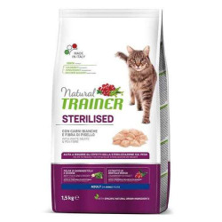 Trainer Natural Feline Sterilised with Fresh White Meats 1.5kg