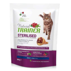 Trainer Natural Feline Sterilised with Dry Cured Ham 300gr