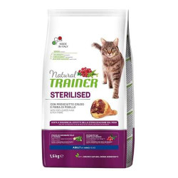 Trainer Natural Feline Sterilised with Dry Cured Ham 1.5kg