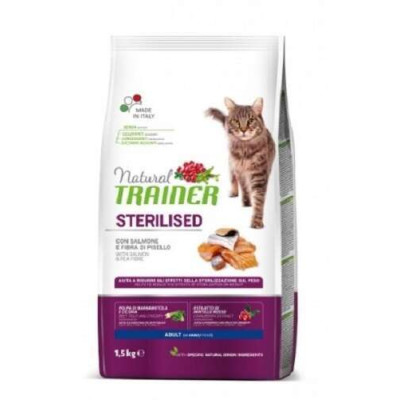 Trainer Natural Feline Sterilised with Salmon 1.5kg