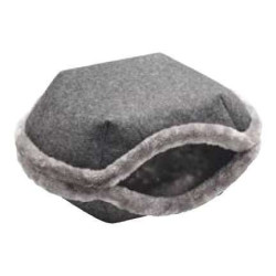 Caverne pour chiens et chats Lugano, anthracite 55 cm