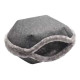 Caverne pour chiens et chats Lugano, anthracite 55 cm