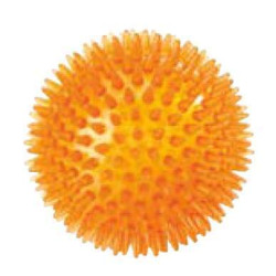 Jouet pour chiens TPR Spike Ball, orange 9 cm