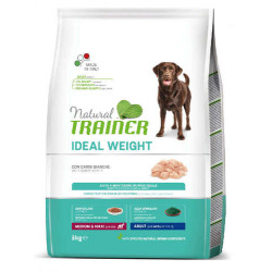 Trainer Natural  Ideal Weight Adult Medium&Maxi White Meats 12kg