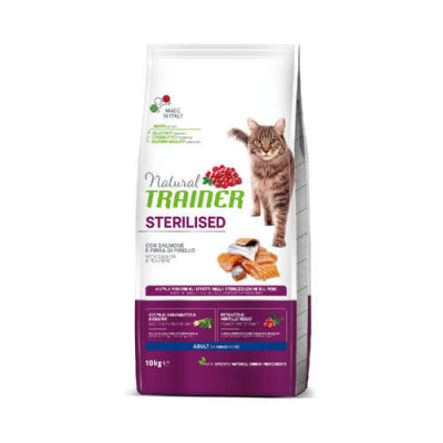 Trainer Natural Feline Sterilised with Salmon 10Kg