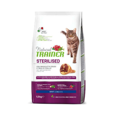 Trainer Natural Feline Sterilised with Dry Cured Ham 10KG