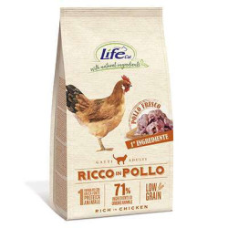 Lifecat Rich in chicken low grain 400 gr.