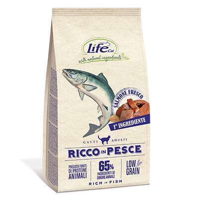 Lifecat Rich in salmon low grain 400 gr.