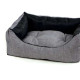 Dog bed Rodi with removable cushion, black-grey 85x110 cm