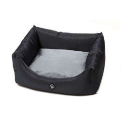 Dog bed Rodi with removable cushion, waterproof, black-grey 70x85 cm