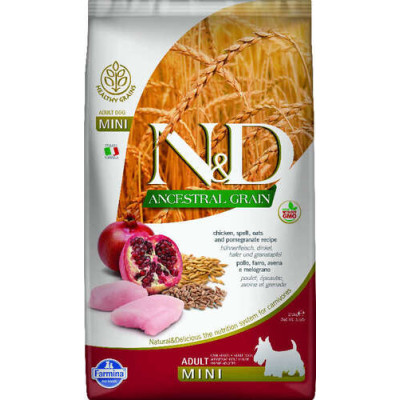 Farmina N&D Ancestral Grain Canine Adult Mini Pollo & Melograno 2.5kg