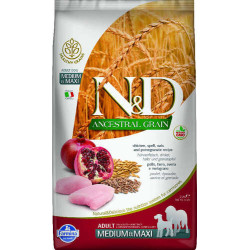 Farmina N&D Ancestral Grain Canine Adult Medium/Maxi Pollo & Melograno 2.5kg