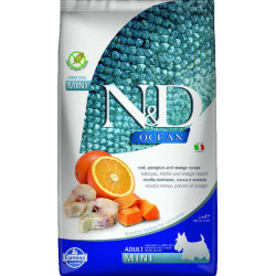 Farmina N&D Ocean Canine Adult Mini Merluzzo, Zucca & Arancione 2.5kg