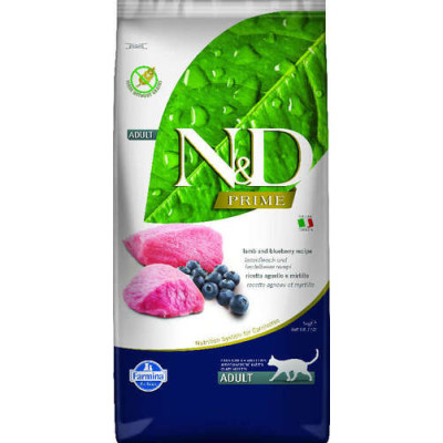 Farmina N&D Prime Feline adult lamb & blueberry 10kg