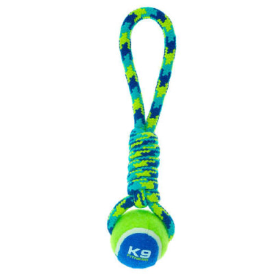 Zeus K9 Fitness Ball Rope Tug (23cm)