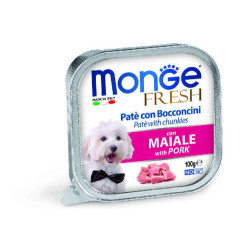  Monge Hundefutter Nass FRESH Pâté Pork 100g