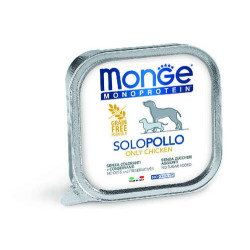  Monge Hundefutter Nass Monoprotein Pâté Chicken 150g