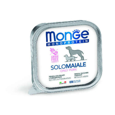  Monge Hundefutter Nass Monoprotein Pâté Pork 150g