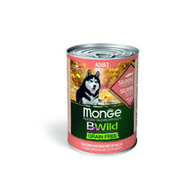 Monge Dog BWild Wet Adult Salmon 400g