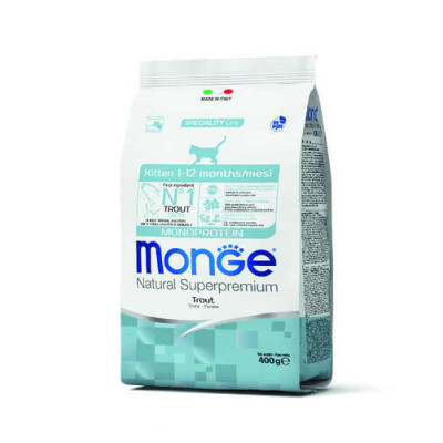 Monge Cat Monoprotein Kitten Trout 400g