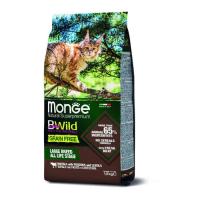 Monge Cat BWild Grain Free LARGE Buffalo 1,5kg