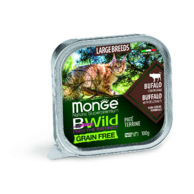 Monge Cat Bwild Grain Free LA Adult Buffalo 100g