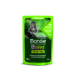 Monge Cat Bwild Grain Free Sterilised Boar 85g