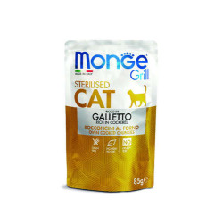 Monge Grill Cat Sterilised Cockerel 85g