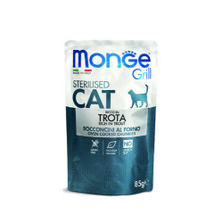 Monge Grill Cat Sterilised Trout 85g