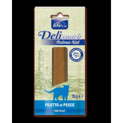 Lifecat Katzensnack deli snack natural fillet fish 15gr.