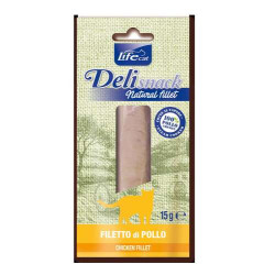 Lifecat deli snack natural fillett pollo 15gr.