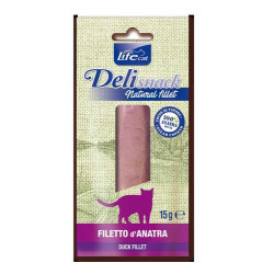 Lifecat deli snack natural fillett anatra 15gr