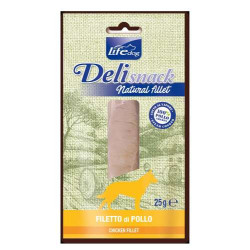 Lifedog deli snack natural fillett pollo 25gr