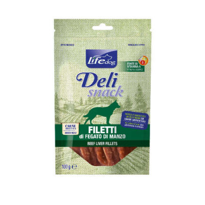 Lifedog Deli snacks Beef liver fillets (100 gr.)