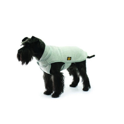 Fleece Dog Coat, grey 27cm