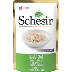 Schesir cat Kitten Jelly Chicken - Fillets- Pouch 85 gr.