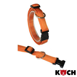 Collar Klick padded Premium, Nylon 15mm 25-35cm, gold