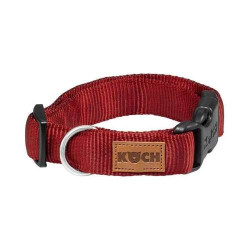 Collar Klick padded Premium, Nylon 25mm 45-65cm, red