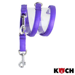 Leash padded Premium, Nylon 15mm 2m, lilac