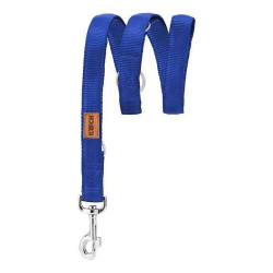 Leash padded Premium, Nylon 25mm 2m, blue