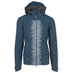 Guard veste de pluie pour homme, bleu nuit fluo XS