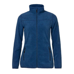 Maika veste de fleece pour dame, blau denim 38