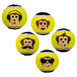 Jouet pour chien balle de tennis singe ø 6,5 cm