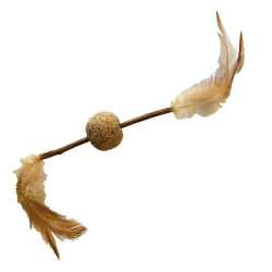 Cat toy Euphoria silvervine feather/ball stick 12cm