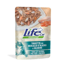 Lifecat Natural Katzenfutter Nass tuna, alaska pollock & salmon 70 gr.