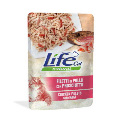 Lifecat Natural chicken with ham 70 gr.