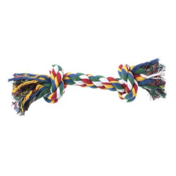 Jouet pour chien corde à noeuds, multicolore L 35 cm