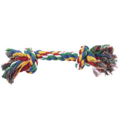 Jouet pour chien corde à noeuds, multicolore XL 45 cm