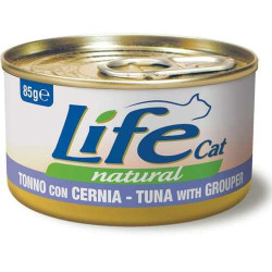 Lifecat Natural tuna with grouper 85 gr.